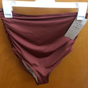 Albion dark rust high waisted bottoms- medium